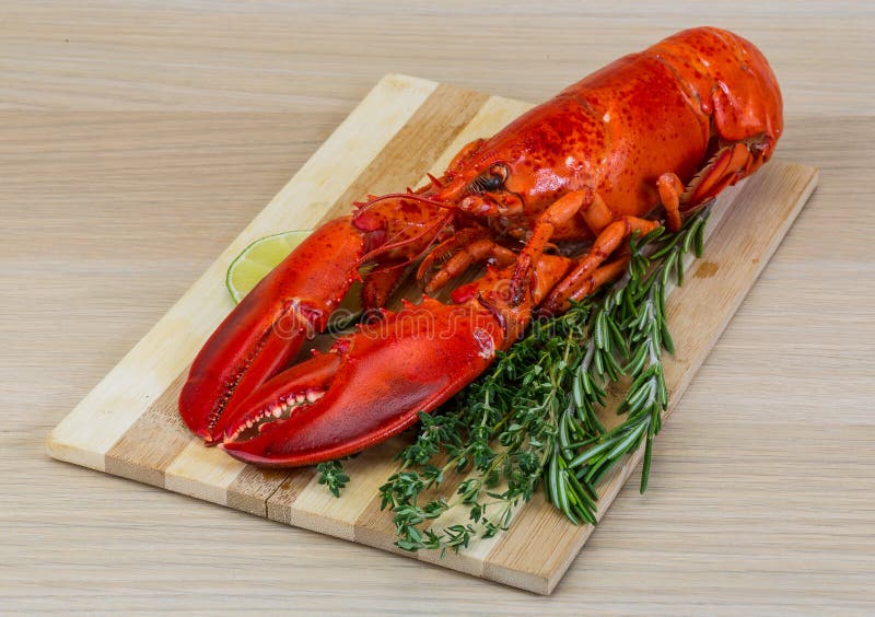 Boiled lobster