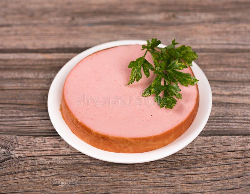 Boiled pork sausage stock photo. Image of color, lunch 77175780