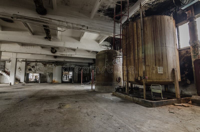 Boiler Room In Abandoned Factory Stock Photo Image of machinery