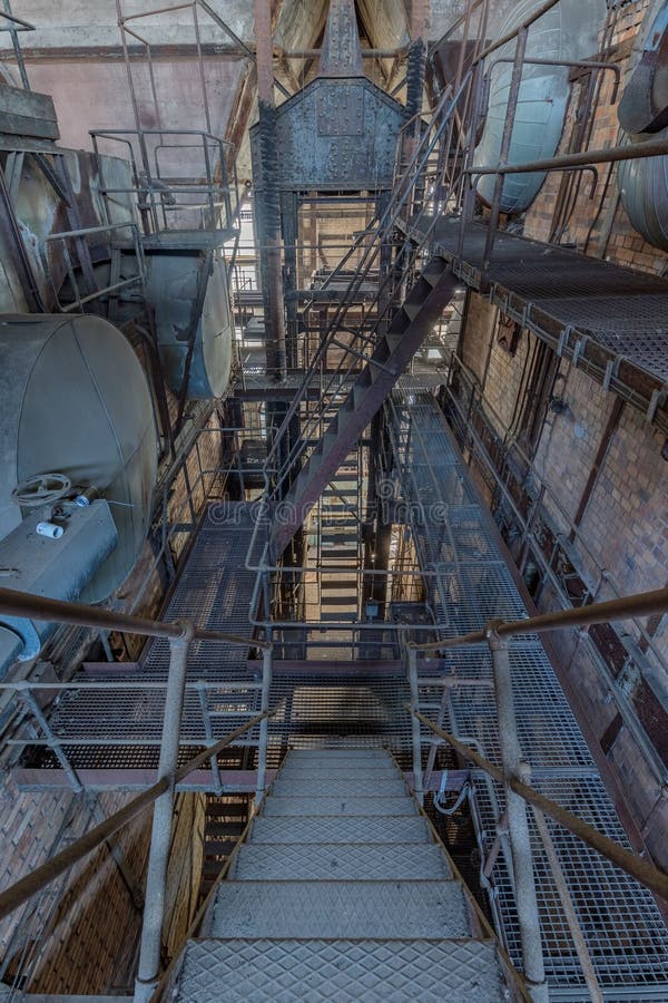 The Boiler House of a Coalfired Power Plant Stock Image Image of