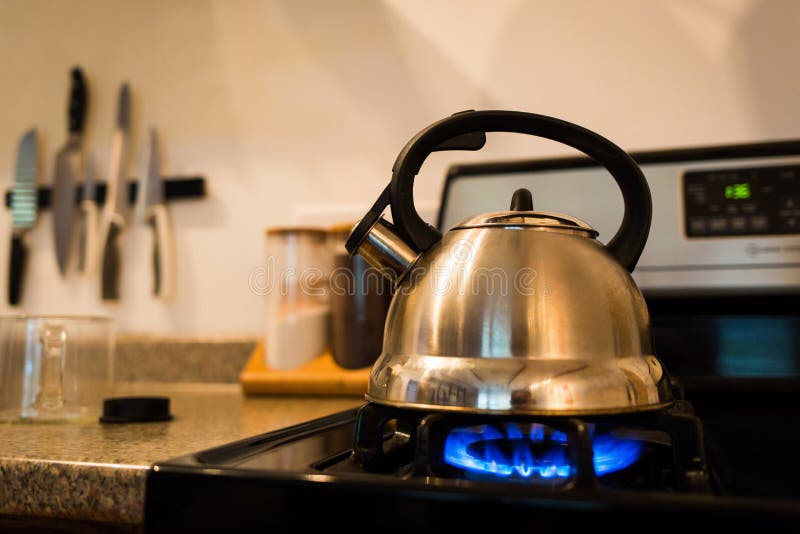 Electric kettle boiling - Stock Image - C001/1249 - Science Photo