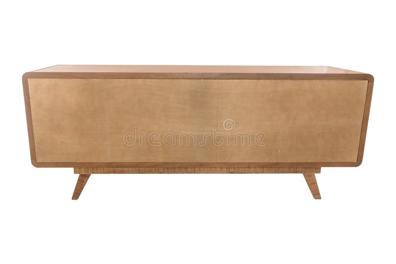 Bois blanc de buffet d'isolement sur le fond blanc photographie stock Bois blanc de buffet d'isolement sur le fond blanc photographie stock