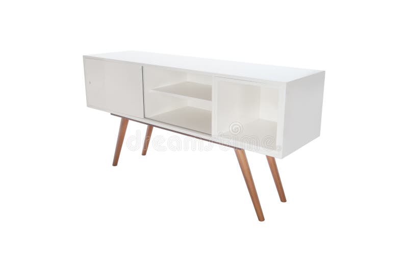Bois blanc de buffet d'isolement sur le fond blanc photographie stock Bois blanc de buffet d'isolement sur le fond blanc photographie stock