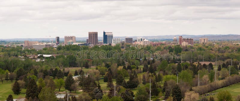 Boise Idaho miasta linii horyzontu W centrum western Stany Zjednoczone obrazy stock Boise Idaho miasta linii horyzontu W centrum western Stany Zjednoczone obrazy stock