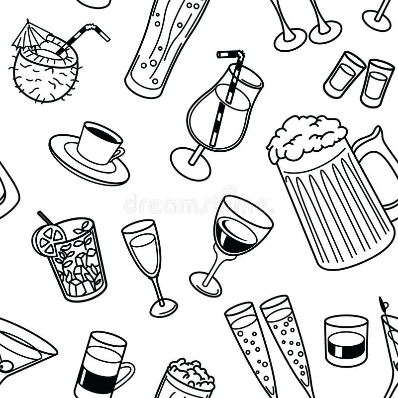 Boit le modèle sans couture illustration libre de droits Boit le modèle sans couture illustration libre de droits