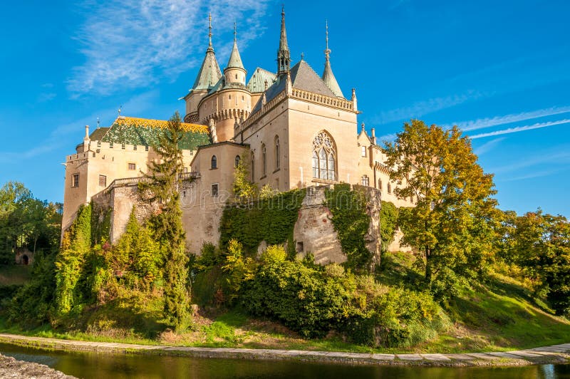 Bojnice Castle with a Moat