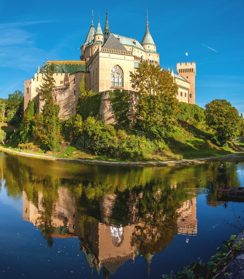 Bojnice Castle with a Moat