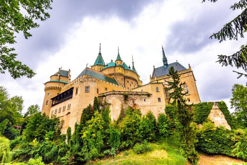 Bojnice medieval castle, UNESCO heritage, Slovakia. It is a Romantic castle with some original Gothic and Renaissance elements