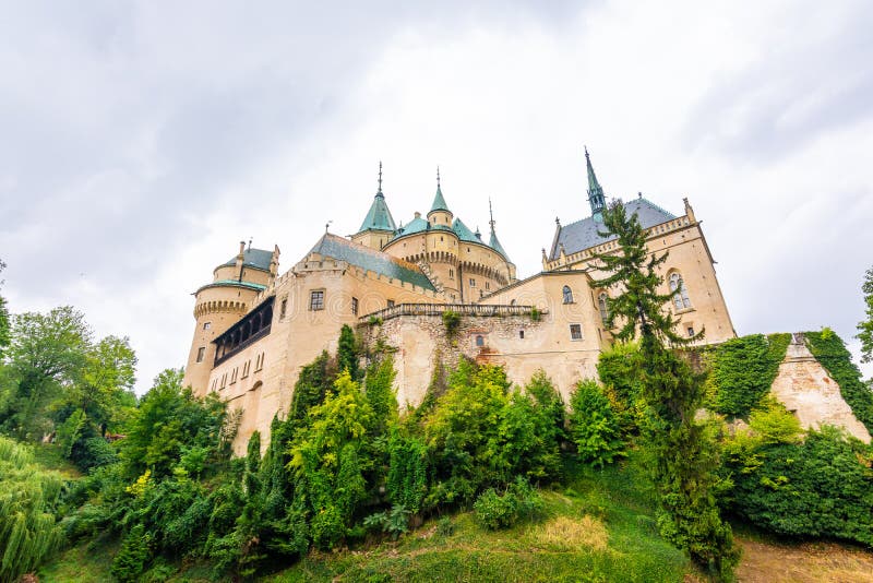 Bojnice medieval castle, UNESCO heritage, Slovakia. It is a Romantic castle with some original Gothic and Renaissance elements