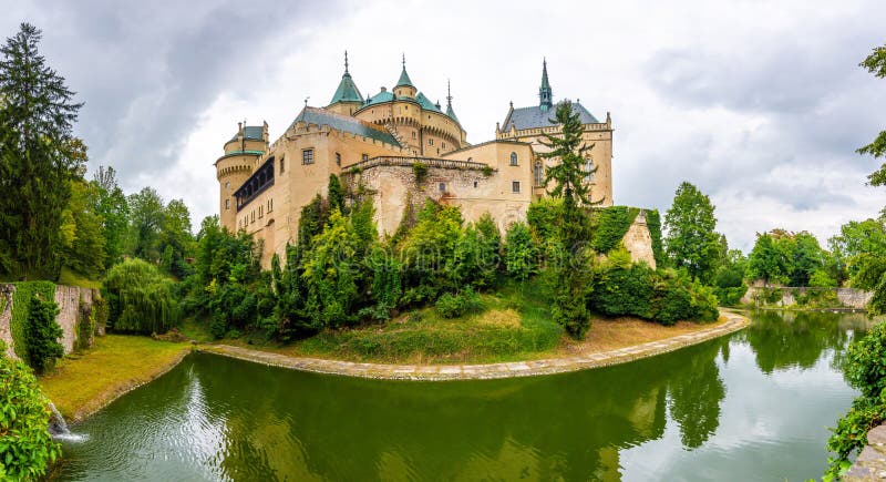 Bojnice medieval castle, UNESCO heritage, Slovakia. It is a Romantic castle with some original Gothic and Renaissance elements