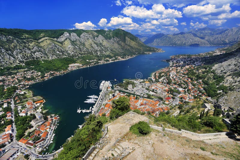 Boka Kotorska imágenes de archivo libres de regalías