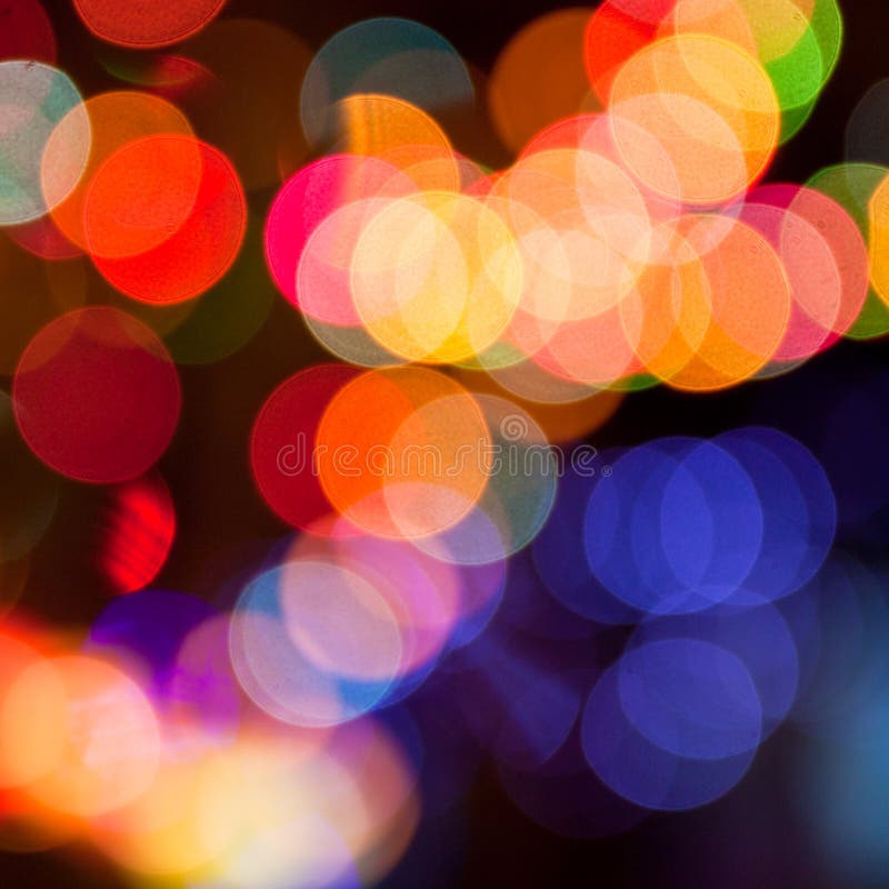 Abstract Night Light Bokeh, Blurred Background. Stock Image Image of