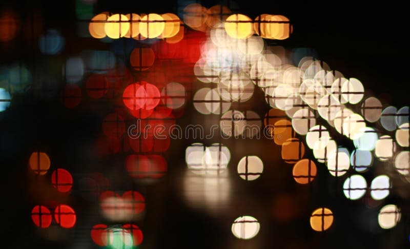 Abstract circular bokeh background of car royalty free stock image