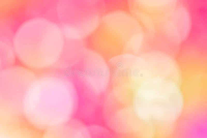 Bokeh blur background texture in pink and yellow