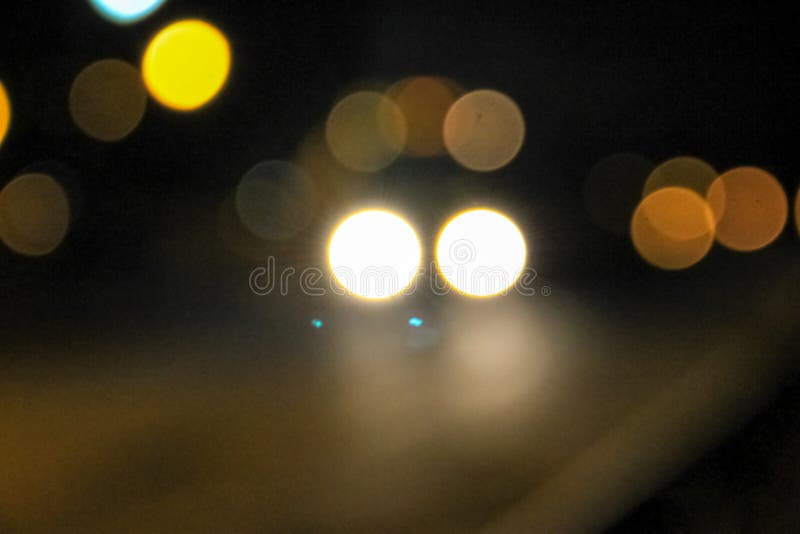 Bokeh Blurred Car Lights at Night Stock Image Image of defocused, evening 94092849