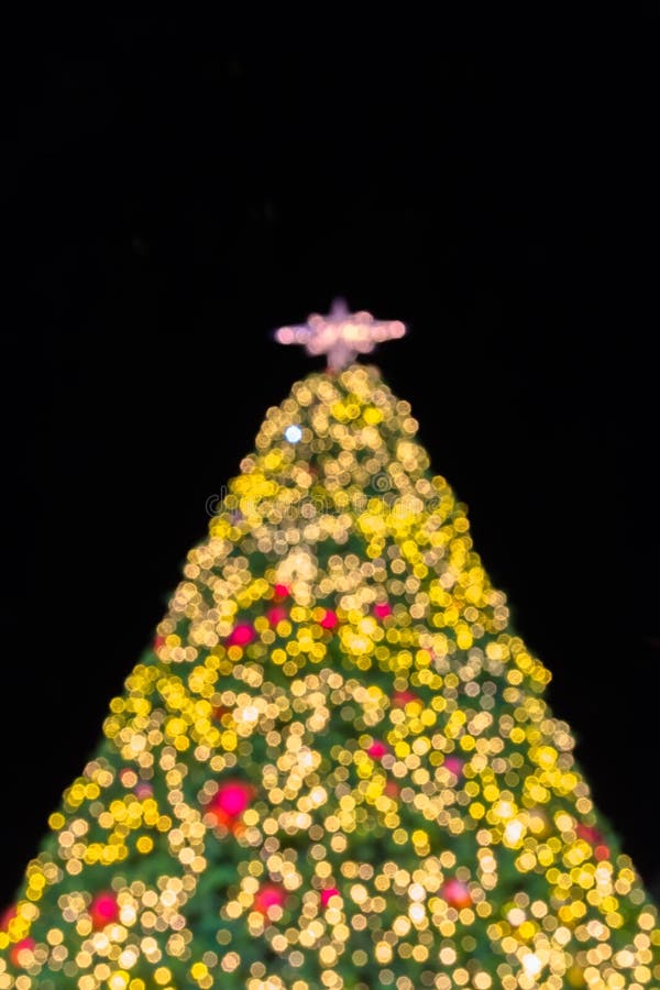 Bokeh christmas tree stock image. Image of colored, vibrant 63664781