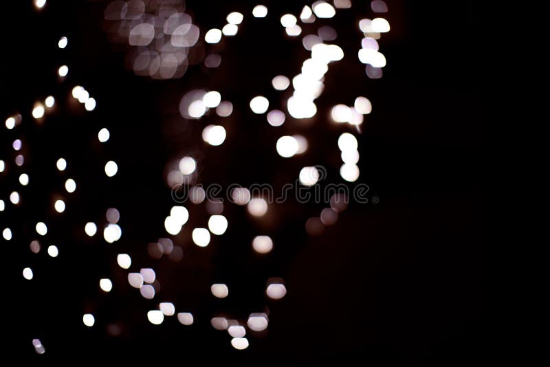 Bokeh Of Lights On Black Background Image Stock Photo Image Of