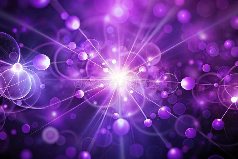 Bokeh Purple Proton Background Abstract vektor abbildung