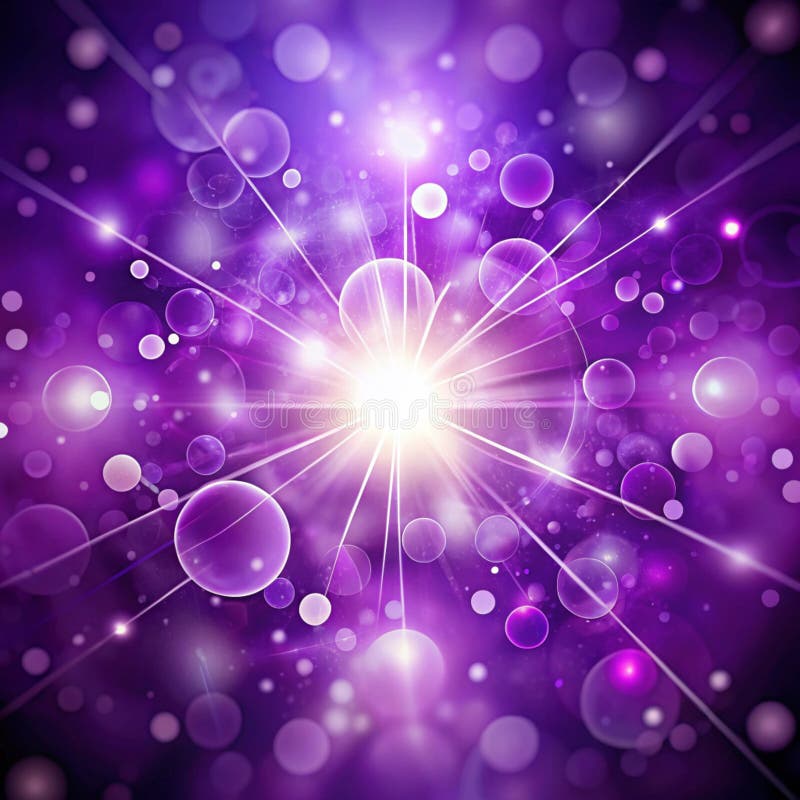 Bokeh Purple Proton Background Abstract vektor abbildung