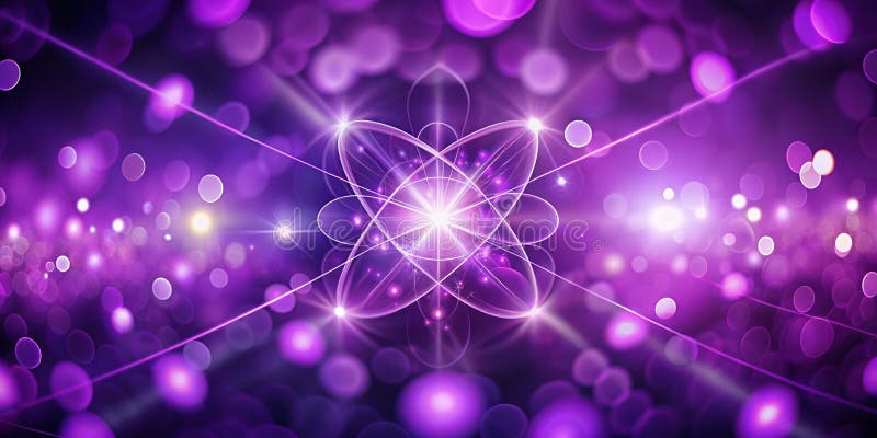 Bokeh Purple Proton Background Abstract stock abbildung
