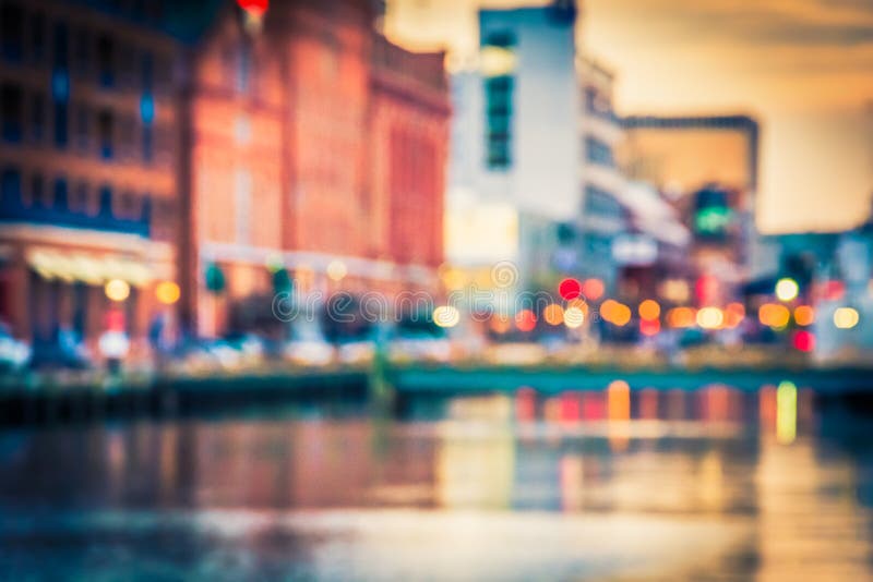 Bokeh увиденное на внутренней гавани в Балтиморе, Мэриленде стоковые фото Bokeh увиденное на внутренней гавани в Балтиморе, Мэриленде стоковые фото