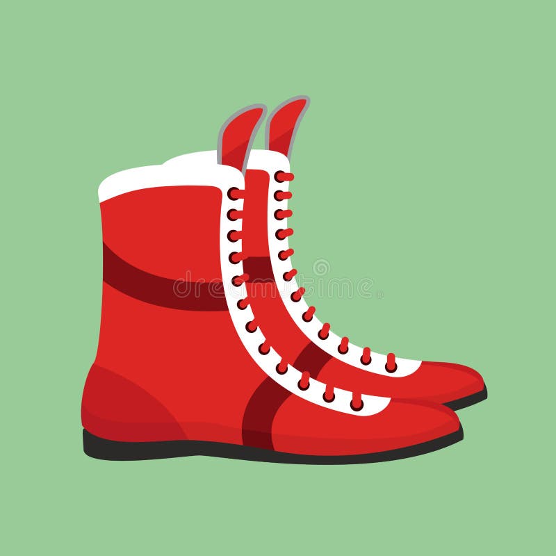 Bokserscy buty Retro obuwie dla boksera szkolenia ilustracji Bokserscy buty Retro obuwie dla boksera szkolenia ilustracji