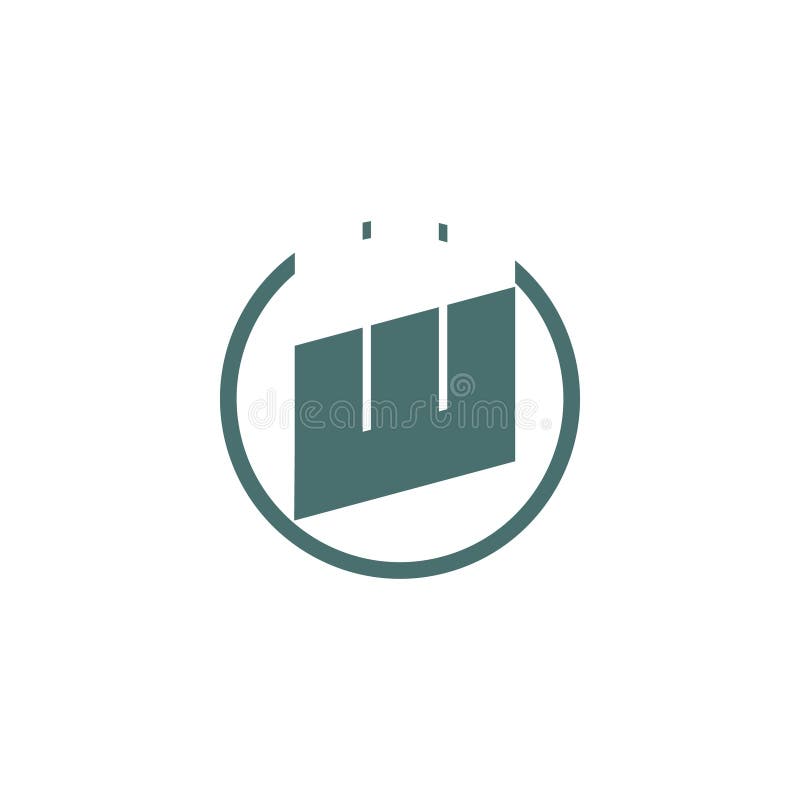 Bokstav w i cirkellogovektor vektor illustrationer Bokstav w i cirkellogovektor vektor illustrationer