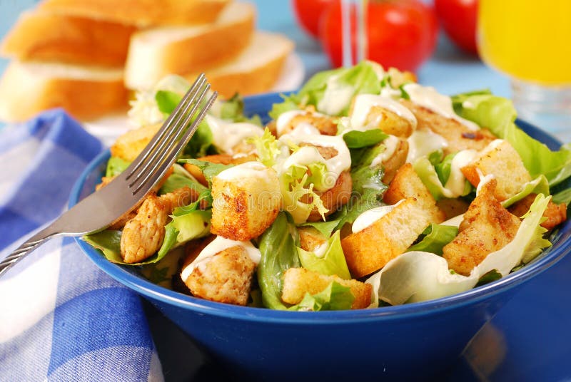 Bol de salade de César photos libres de droits