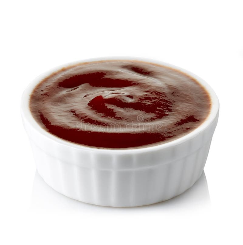 Bol de sauce barbecue image libre de droits Bol de sauce barbecue image libre de droits
