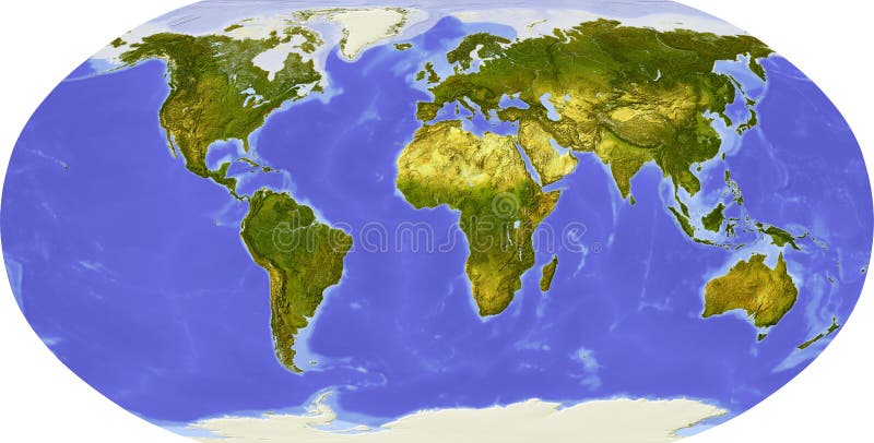Bol, in de schaduw gestelde hulp, die op Afrika wordt gericht stock illustratie Bol, in de schaduw gestelde hulp, die op Afrika wordt gericht stock illustratie