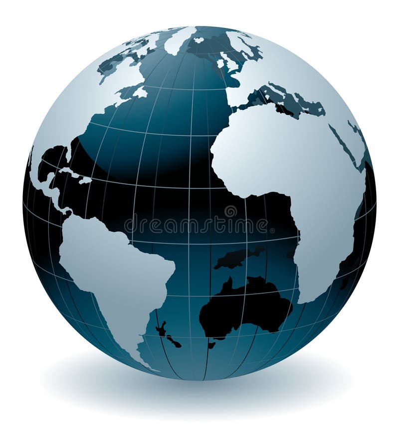 Bol van de wereld vector illustratie Bol van de wereld vector illustratie