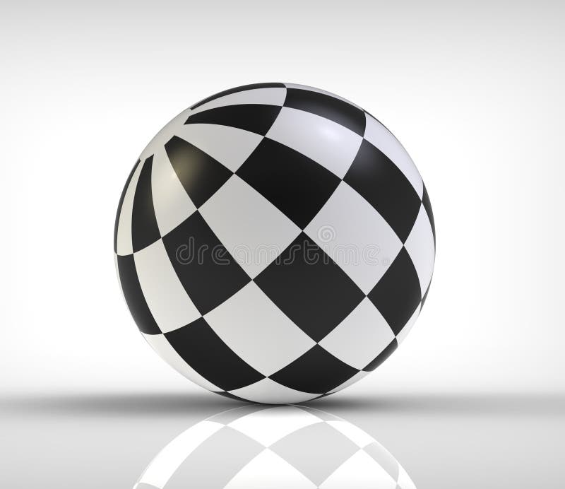 Bola blanco y negro ilustración del vector. Ilustración de negro 29796755