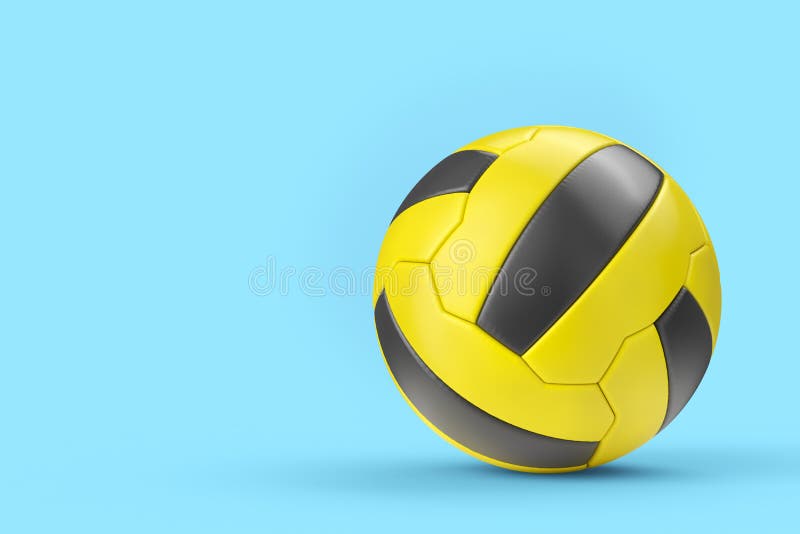 Bola Amarela Ou Futebol Isolada Em Fundo Azul Ilustração Stock - Ilustração  de equipamento, borda: 230484406