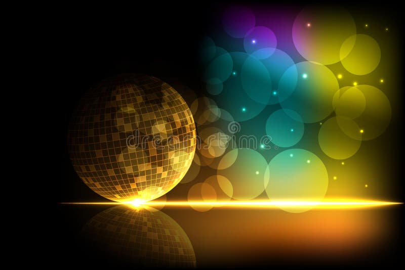 Bola de discoteca brilhante ilustração royalty free
