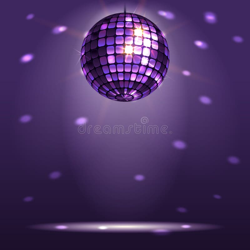 Bola brillante del disco ilustración del vector Bola brillante del disco ilustración del vector
