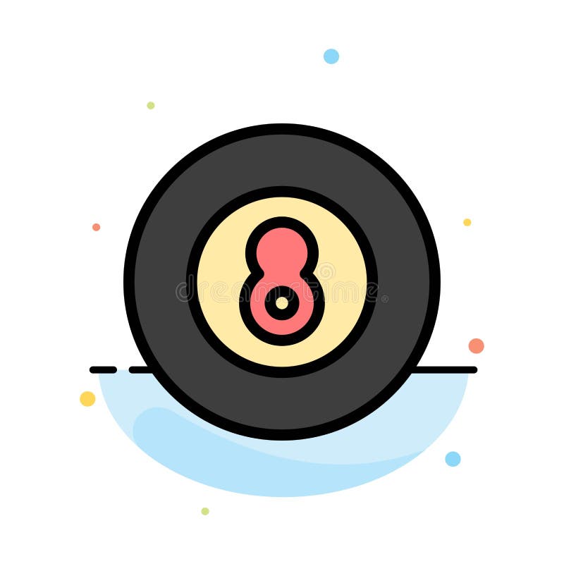 Bola, béisbol, juego, plantilla plana del icono del color del extracto del deporte stock de ilustración Bola, béisbol, juego, plantilla plana del icono del color del extracto del deporte stock de ilustración