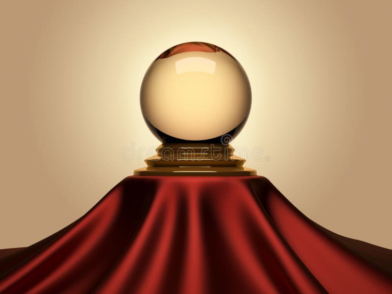Bola cristalina mágica ilustración del vector Bola cristalina mágica ilustración del vector