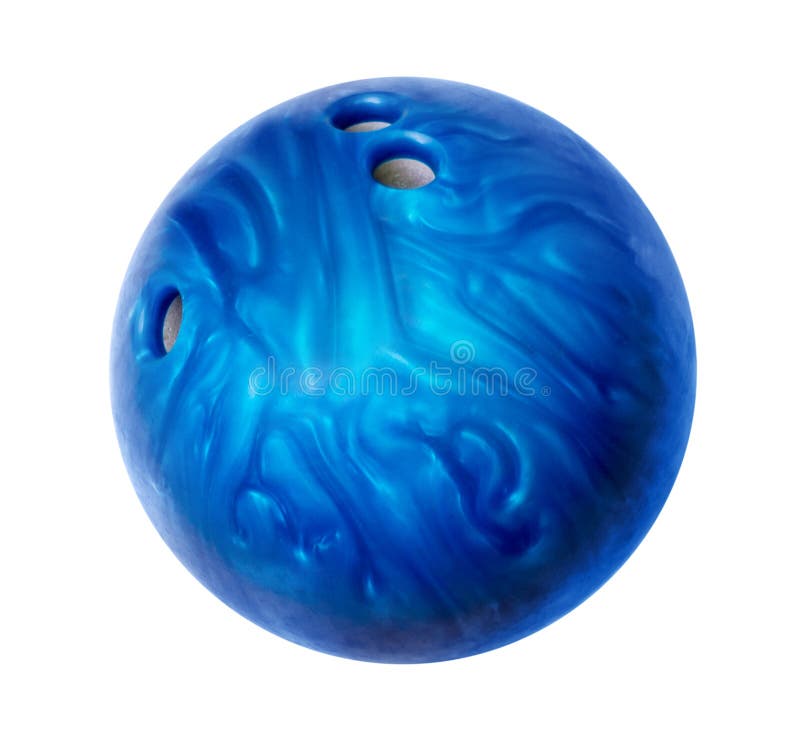Bola de bowling azul fotos de stock Bola de bowling azul fotos de stock