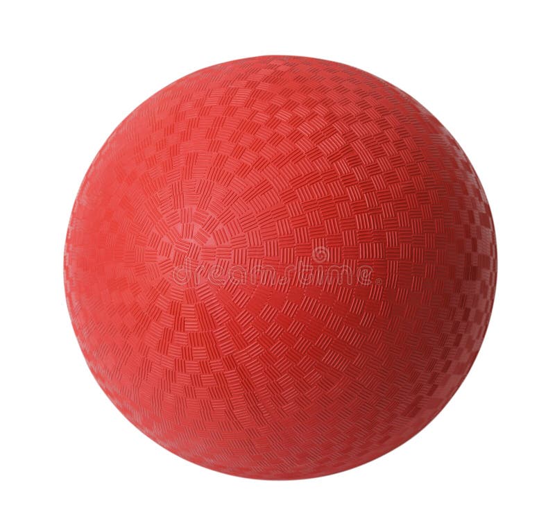 Red Rubber Ball Isolated on White Background. Red Rubber Ball Isolated on White Background.