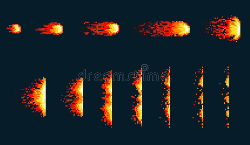 fogos de artifício de jogo, sprites de explosão de efeito de