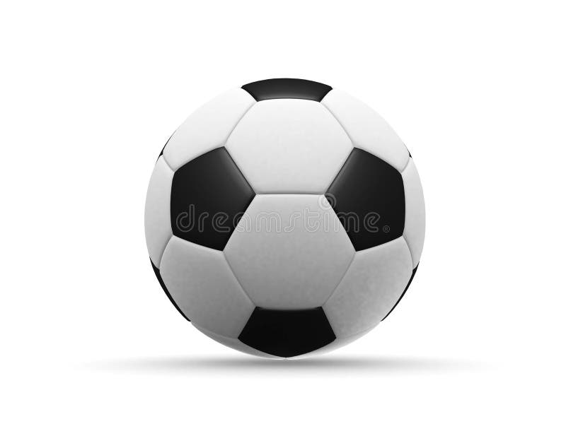 Soccer ball - 3d render illustration. Soccer ball - 3d render illustration