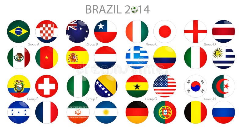 Bola de futebol com bandeira brasileira ilustração royalty free Bola de futebol com bandeira brasileira ilustração royalty free