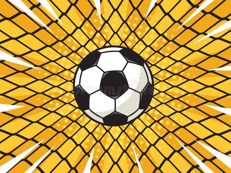 Bola de futebol na net