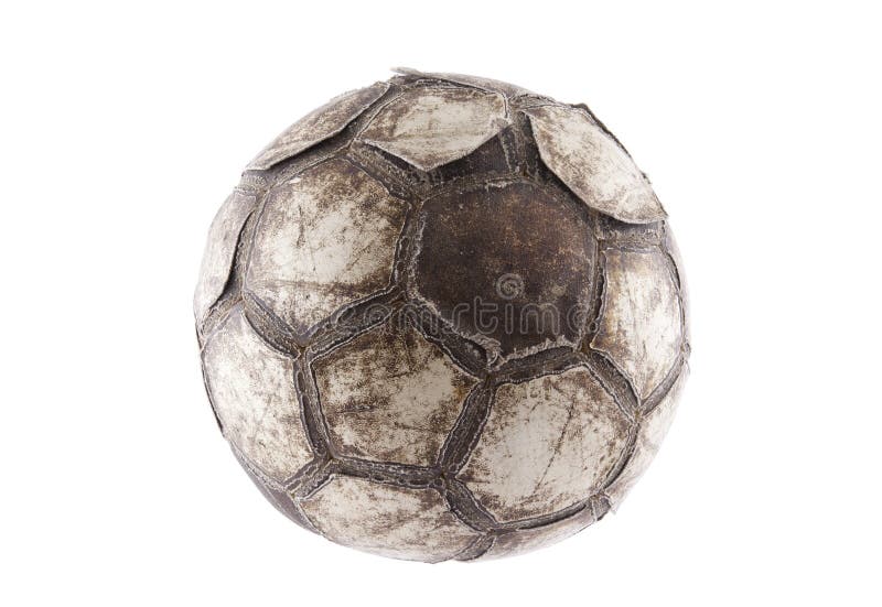 Bola De Jogo De Couro Velha Do Futebol Americano Isolada Imagem de Stock -  Imagem de outono, costura: 116774749