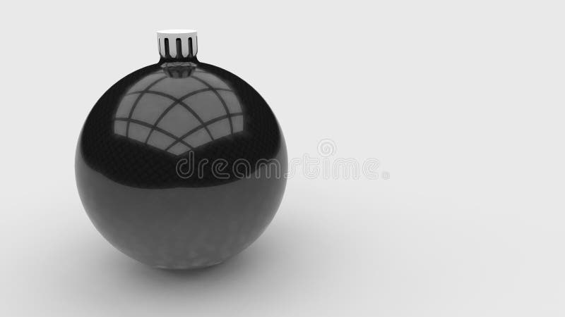 Bola de la Navidad de la imagen 3d 3d rinden el juguete del árbol de navidad ilustración del vector