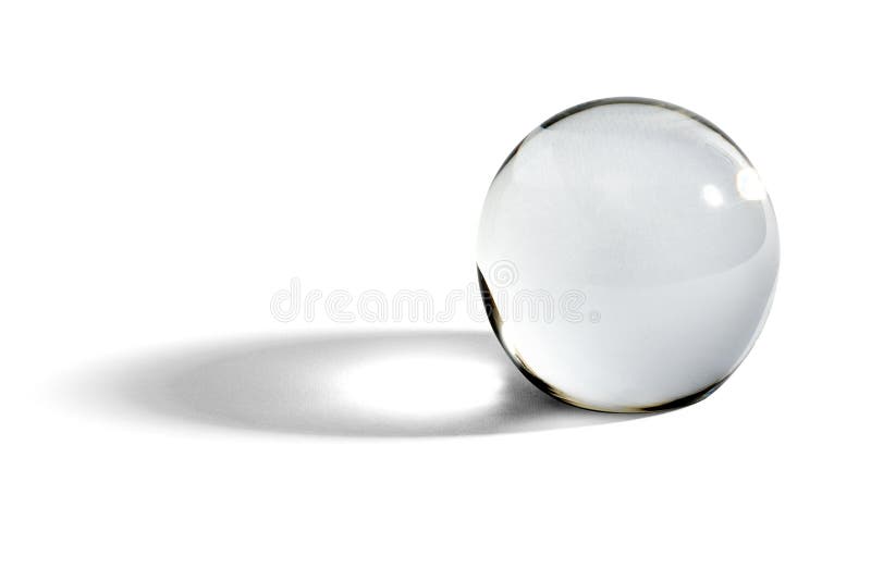 Bola de vidro ou esfera com sombra imagem de stock Bola de vidro ou esfera com sombra imagem de stock