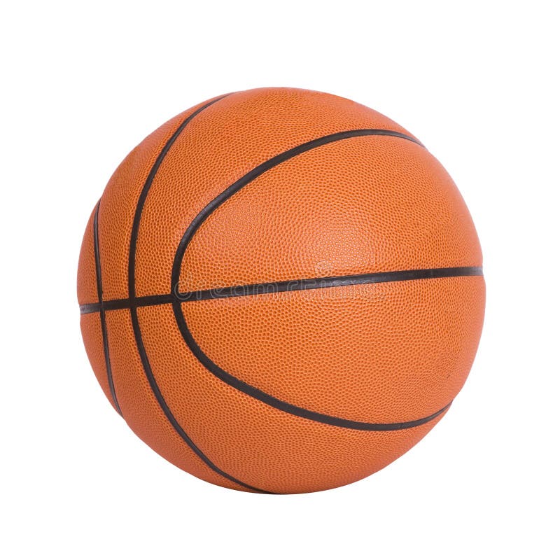 Bola do basquetebol isolada no fundo branco fotos de stock Bola do basquetebol isolada no fundo branco fotos de stock
