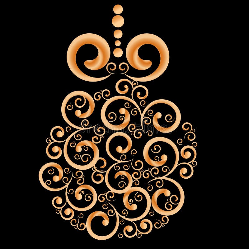 Bola do Natal, decorações da árvore de Natal ilustração royalty free Bola do Natal, decorações da árvore de Natal ilustração royalty free