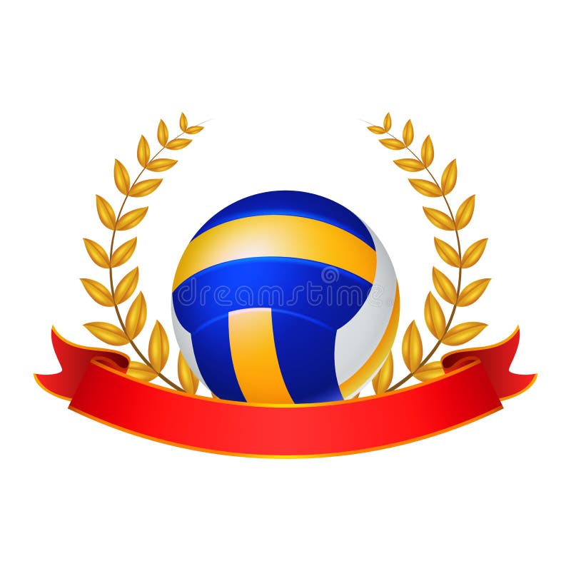 Bola Laurel Wreath da salva com fita vermelha ilustração stock Bola Laurel Wreath da salva com fita vermelha ilustração stock