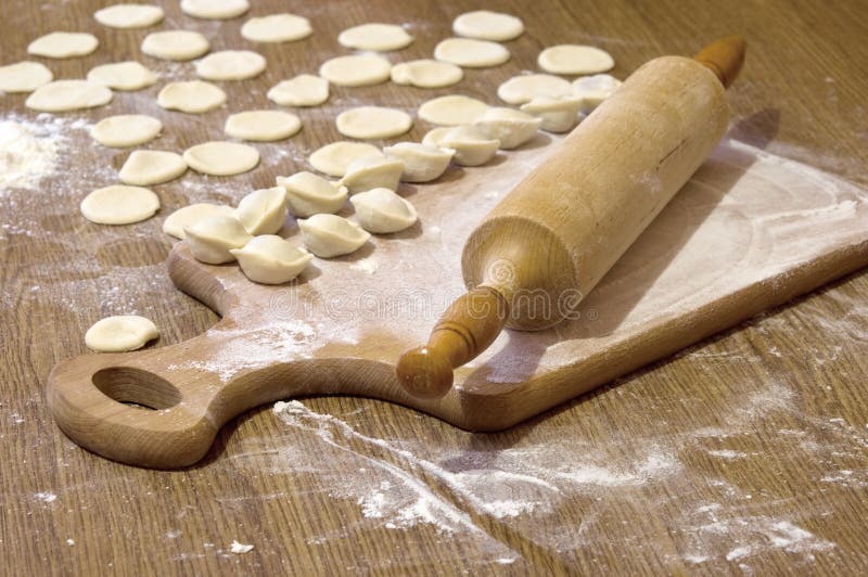 Bolas de masa hervida de la carne fotografía de archivo Bolas de masa hervida de la carne fotografía de archivo